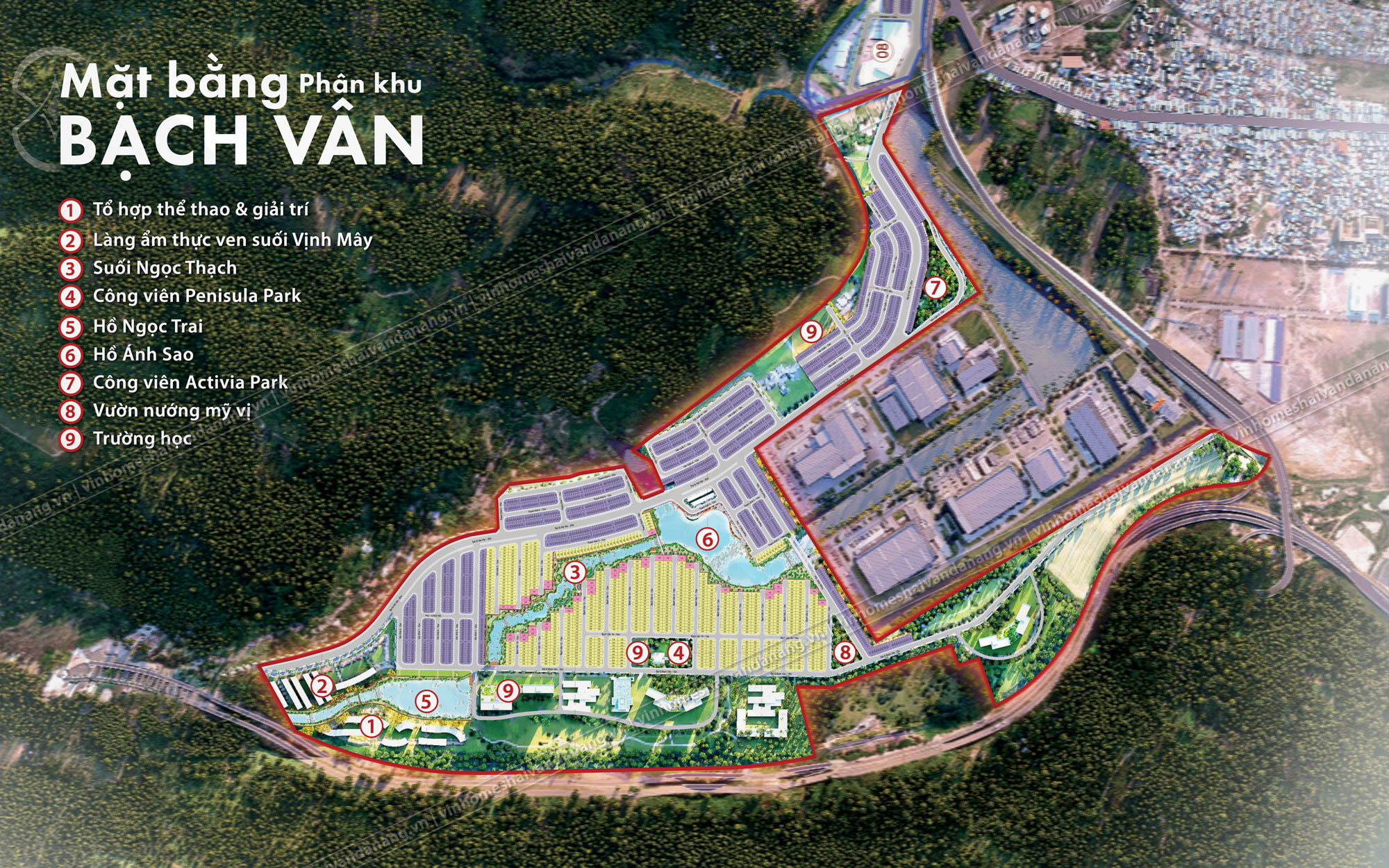 Mặt bằng Bạch Vân, Vinhomes Hải Vân Bay